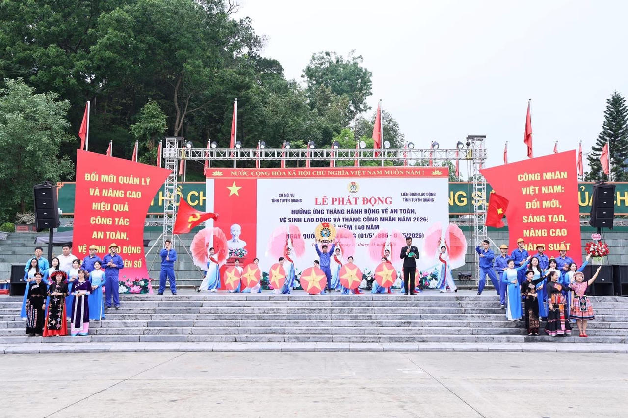 Tuyên Quang phát động tháng hành động về an toàn, vệ sinh lao động và tháng công nhân năm 2026
