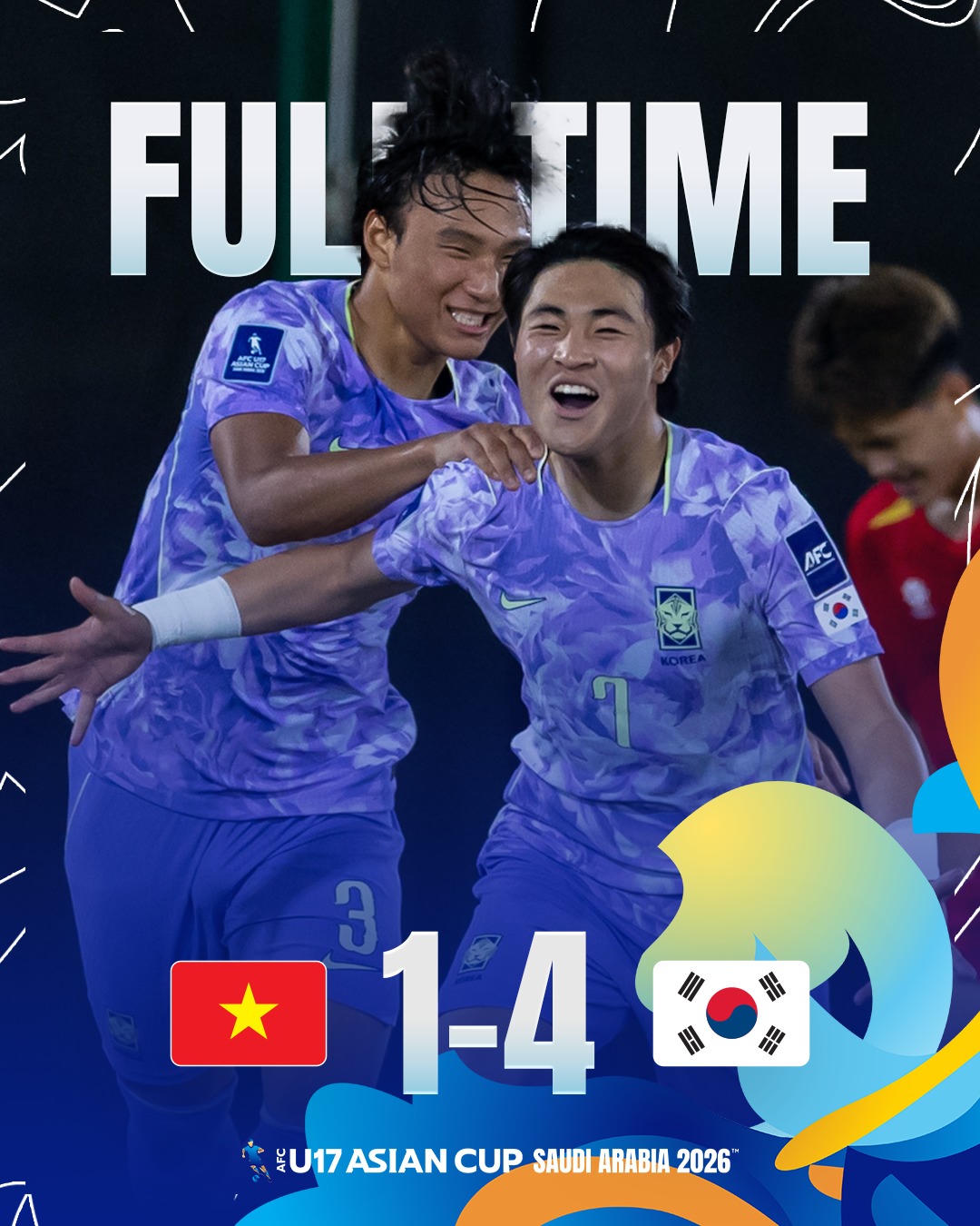 U17 Việt Nam thua  U17 Hàn Quốc trong những phút cuối trận đấu
