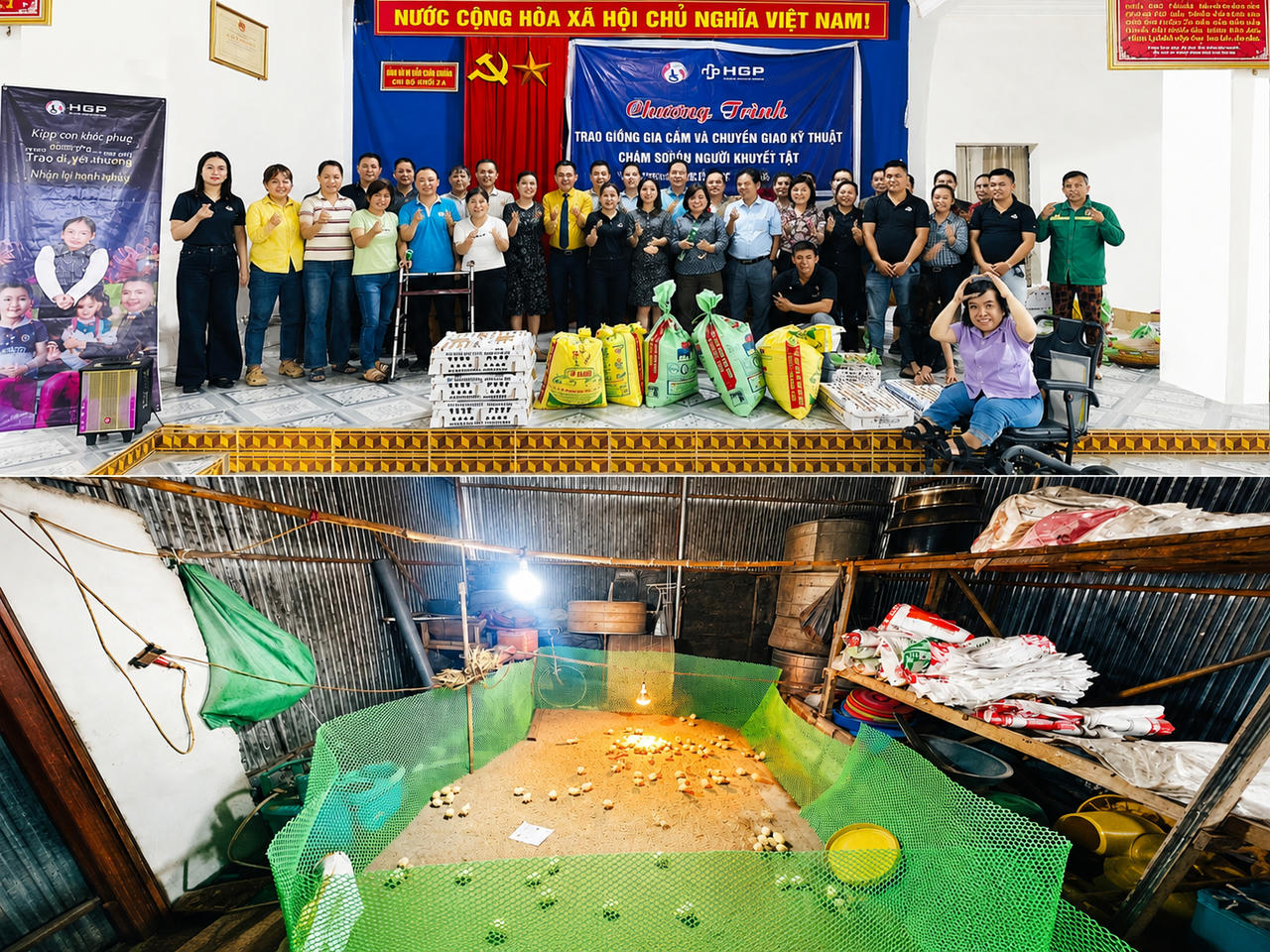 Hoàng Gia Phát Group phối hợp&nbsp;triển khai Chương trình trao con giống, hỗ trợ kỹ thuật chăn nuôi cho hội viên có hoàn cảnh khó khăn tại xã Đại Đồng