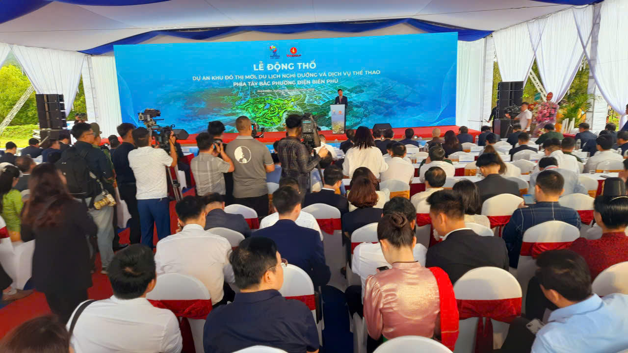 Lễ động thổ Dự án Khu đô thị mới, du lịch nghỉ dưỡng và dịch vụ thể thao phía Bắc phường Điện Biên Phủ.