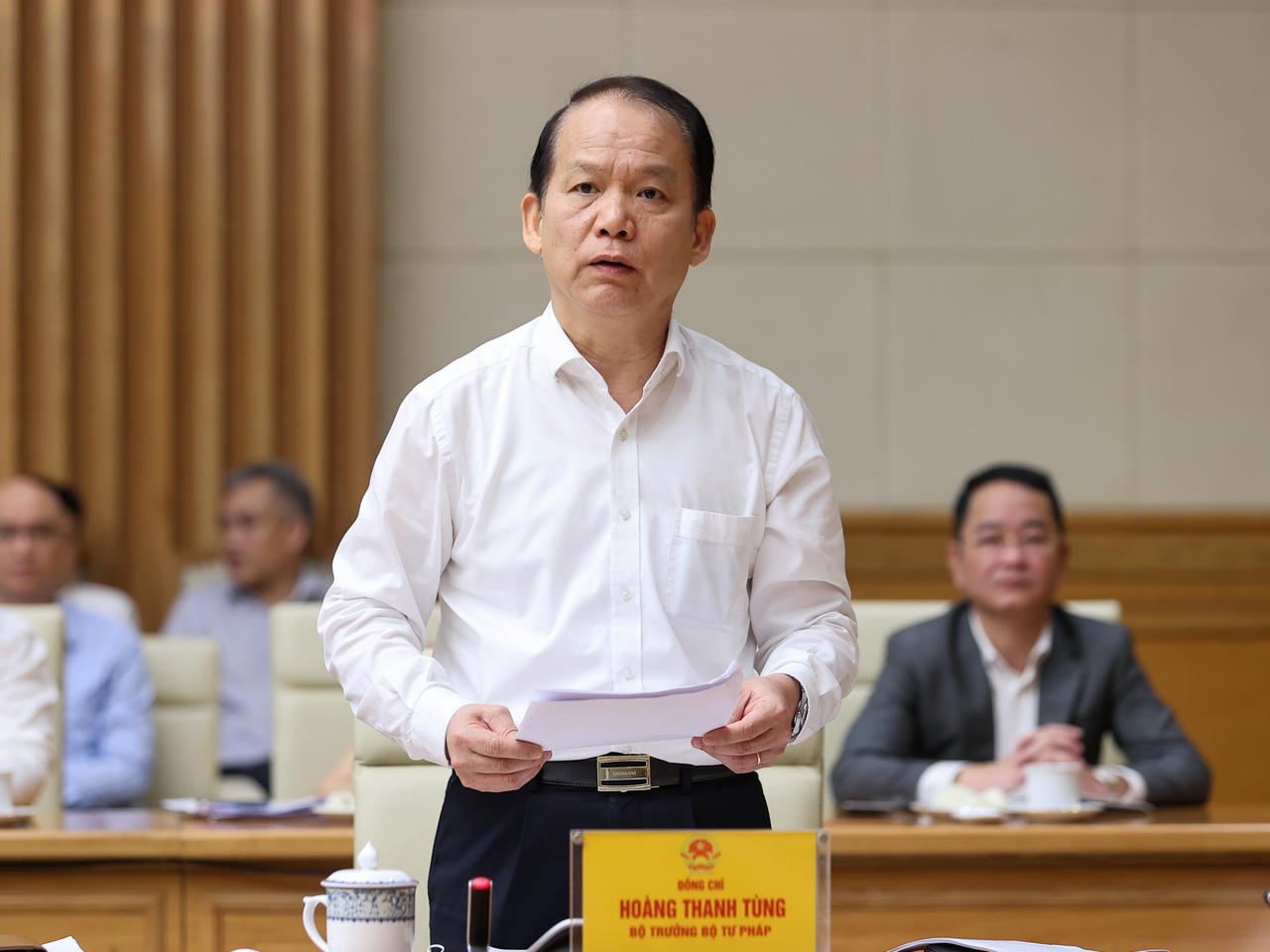 Bộ trưởng Bộ Tư pháp Hoàng Thanh Tùng.