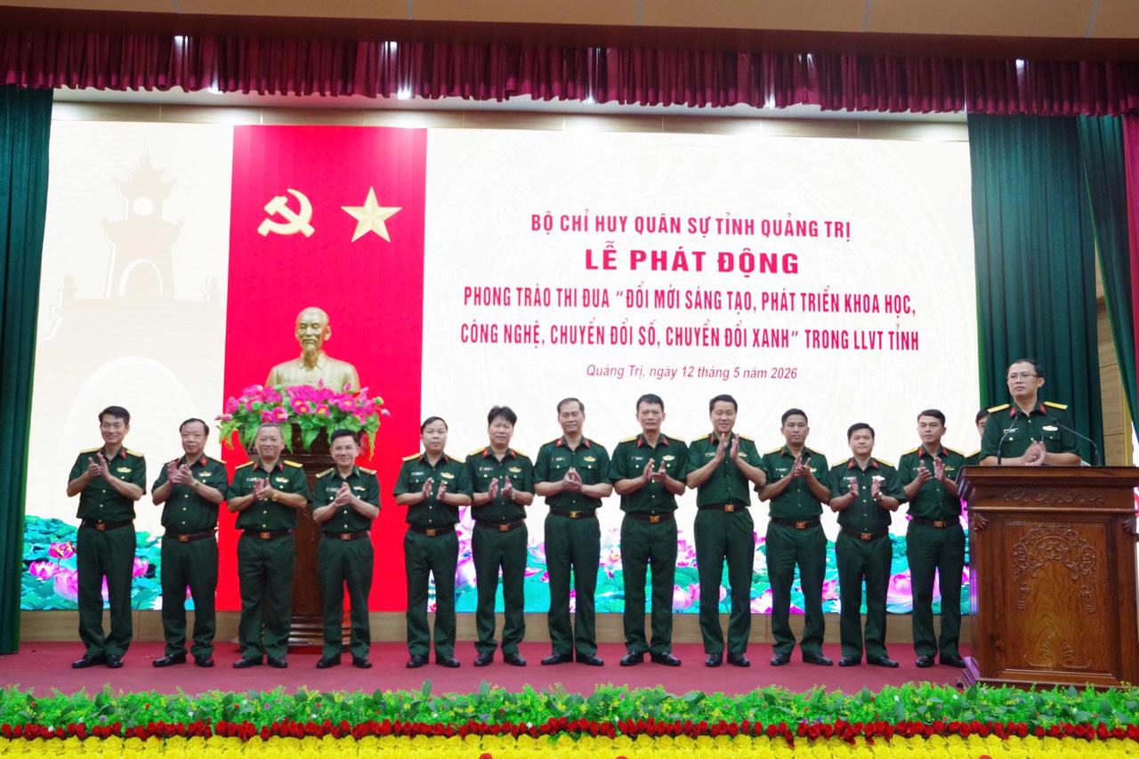 Quảng Trị phát động phong trào thi đua đổi mới sáng tạo, chuyển đổi số trong lực lượng vũ trang tỉnh