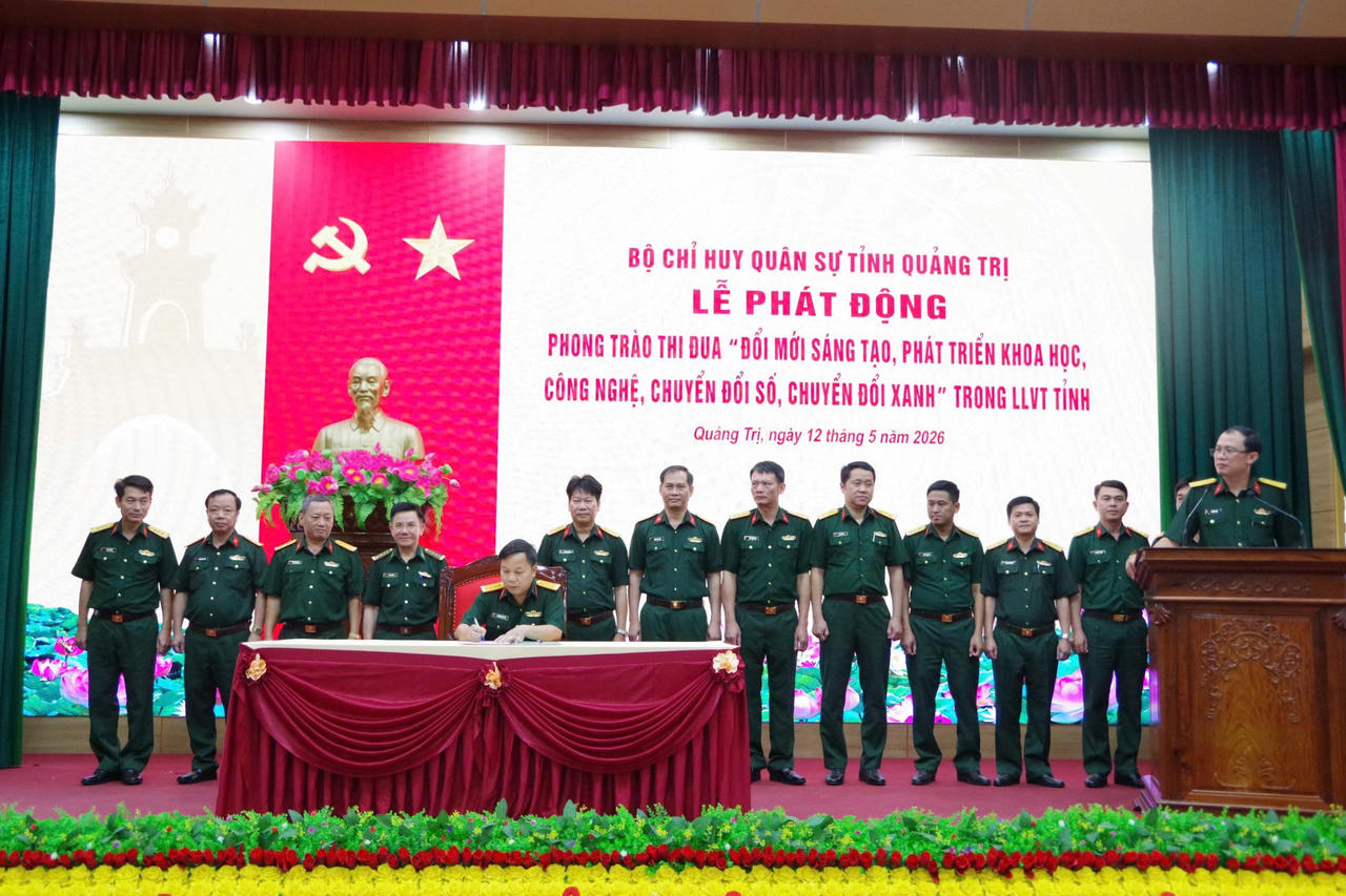 Quảng Trị phát động phong trào thi đua đổi mới sáng tạo, chuyển đổi số trong lực lượng vũ trang tỉnh