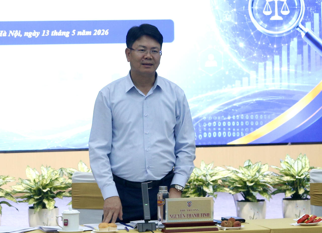 Thứ trưởng Bộ Tư pháp Nguyễn Thanh Tịnh phát biểu khai mạc. (Ảnh: H.G)