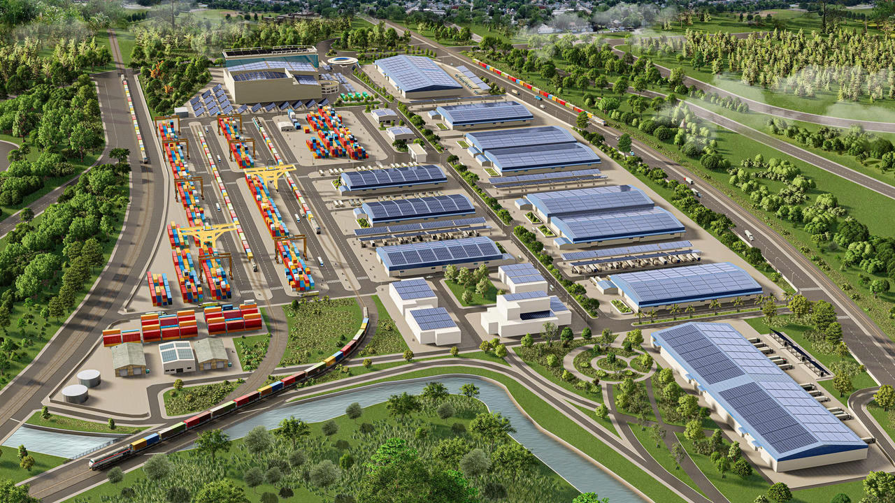 Phối cảnh tổng thể dự án Vietnam SuperPortTM.