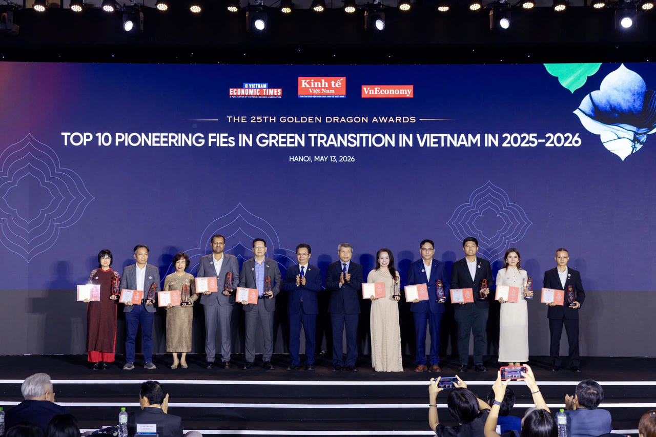 ofi lần đầu tiên lọt Top 10 Doanh nghiệp có vốn đầu tư nước ngoài (FIEs) tiên phong chuyển đổi xanh 2025-2026.