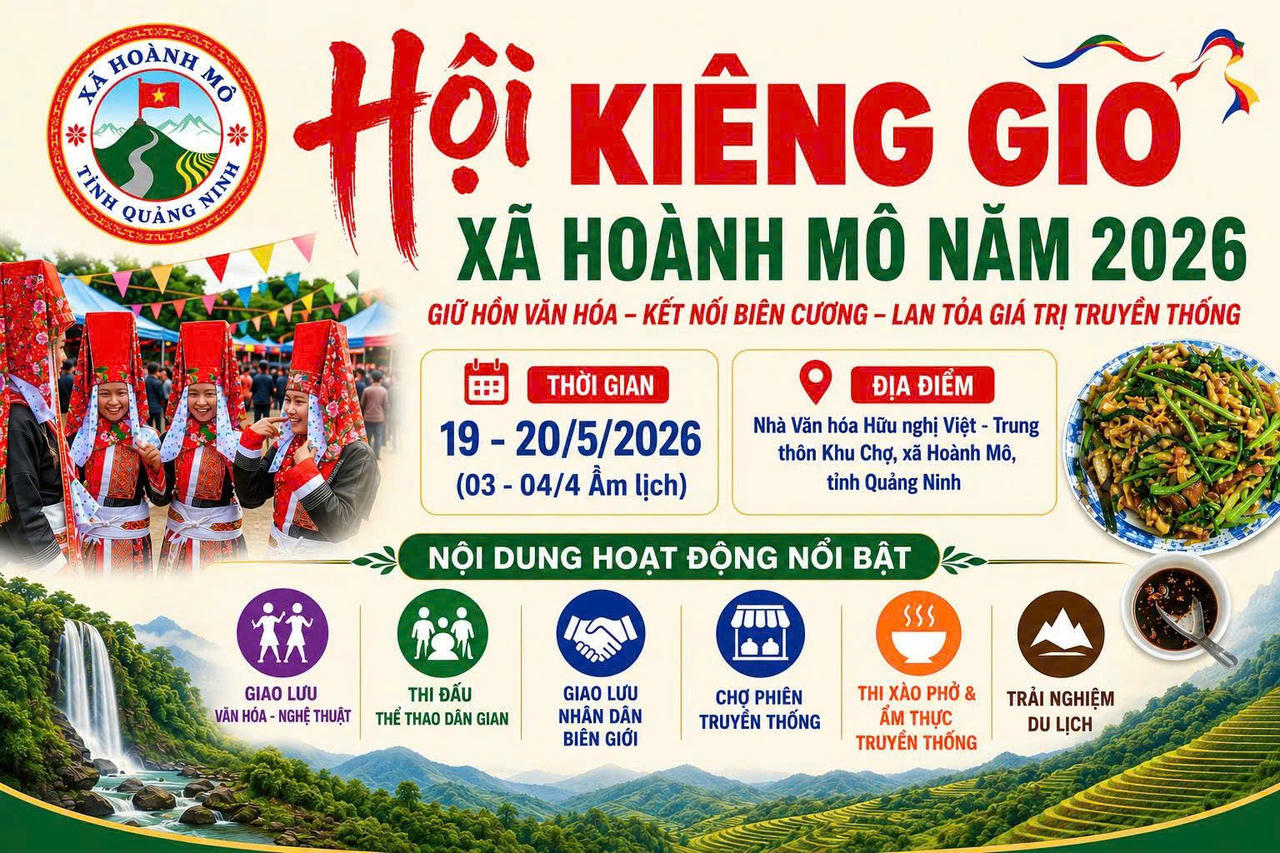 Sắp diễn ra Ngày hội kiêng gió tại xã Hoành Mô 