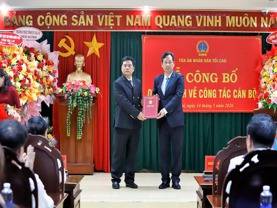 TAND tỉnh Gia Lai có tân Chánh án