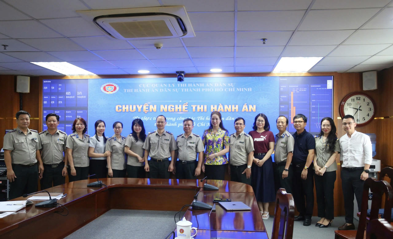 Đoàn công tác làm việc với THADS TP. Hồ Chí Minh.