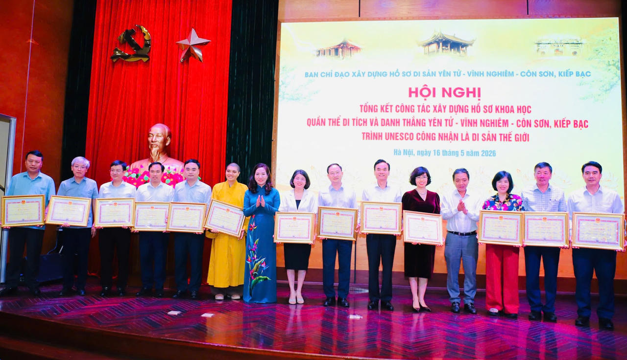 Tổng kết công tác xây dựng hồ sơ khoa học Quần thể Di tích và danh thắng Yên Tử - Vĩnh Nghiêm - Côn Sơn, Kiếp Bạc