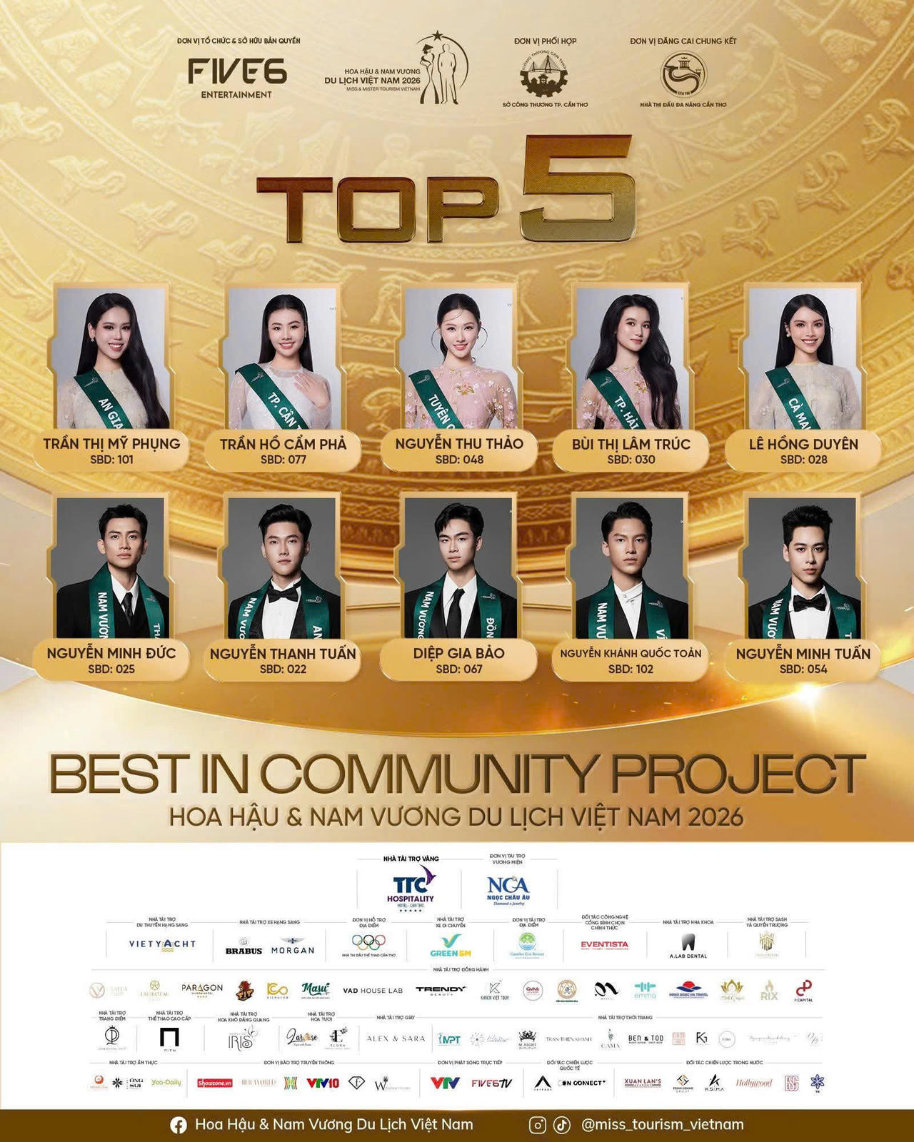 Minh Đức vừa được bình chọn là trong 5 thí sinh nam xuất sắc nhất hạng mục cộng đồng tại cuộc thi (Ảnh: BTC)