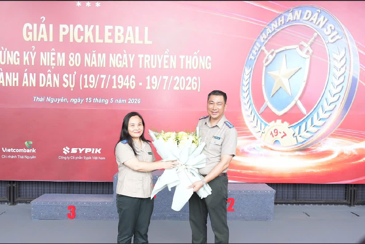 Giải Pickleball khối thi đua cơ quan thi hành án dân sự các tỉnh Trung du và Đồng bằng sông Hồng thành công tốt đẹp