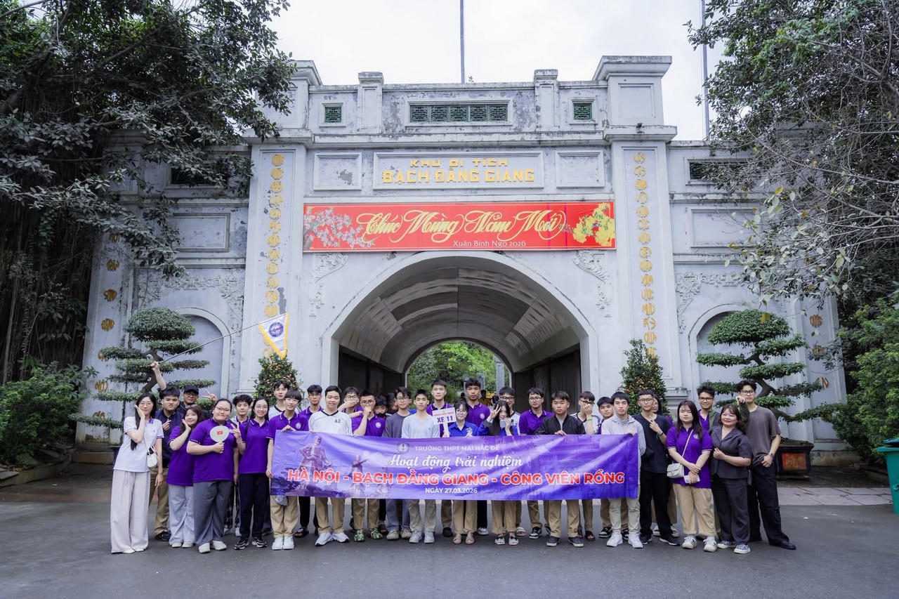 Hoạt động trải nghiệm đáng nhớ của trường THPT Mai Hắc Đế.