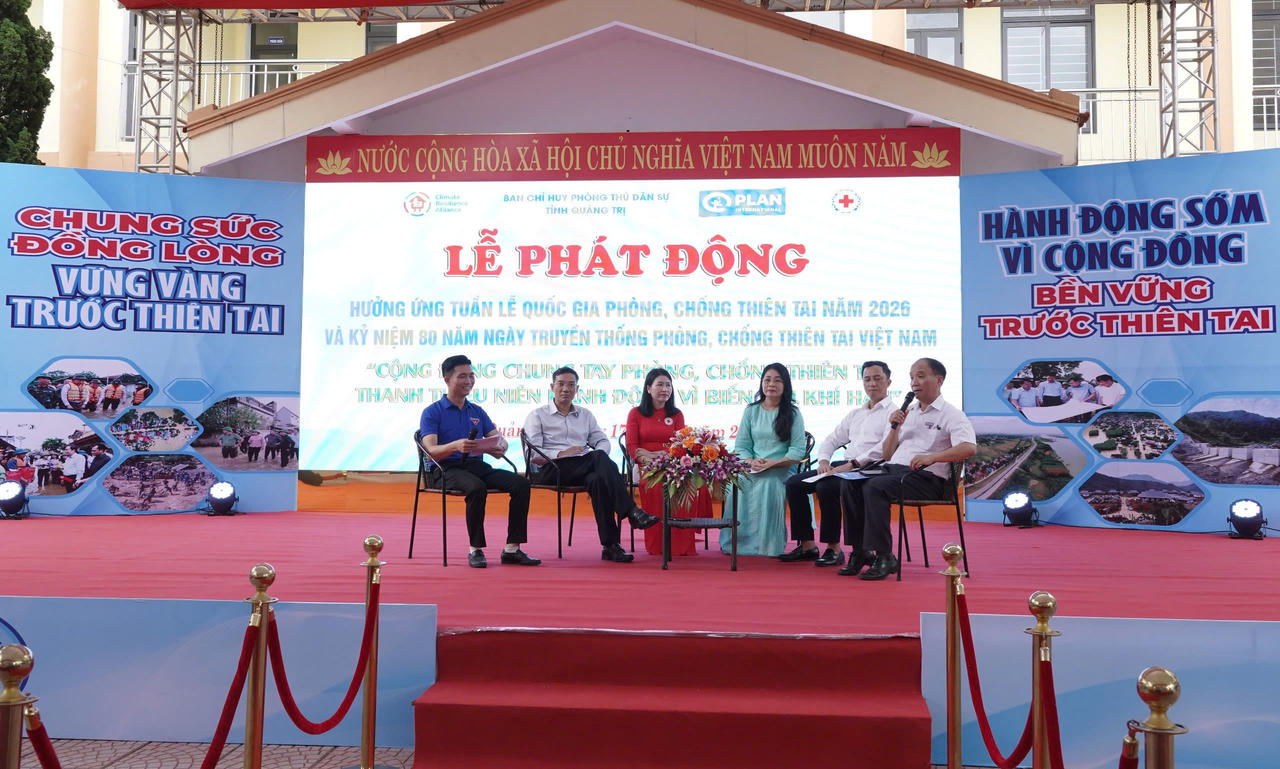 Quảng Trị khơi dậy vai trò thanh thiếu niên trong phòng, chống thiên tai