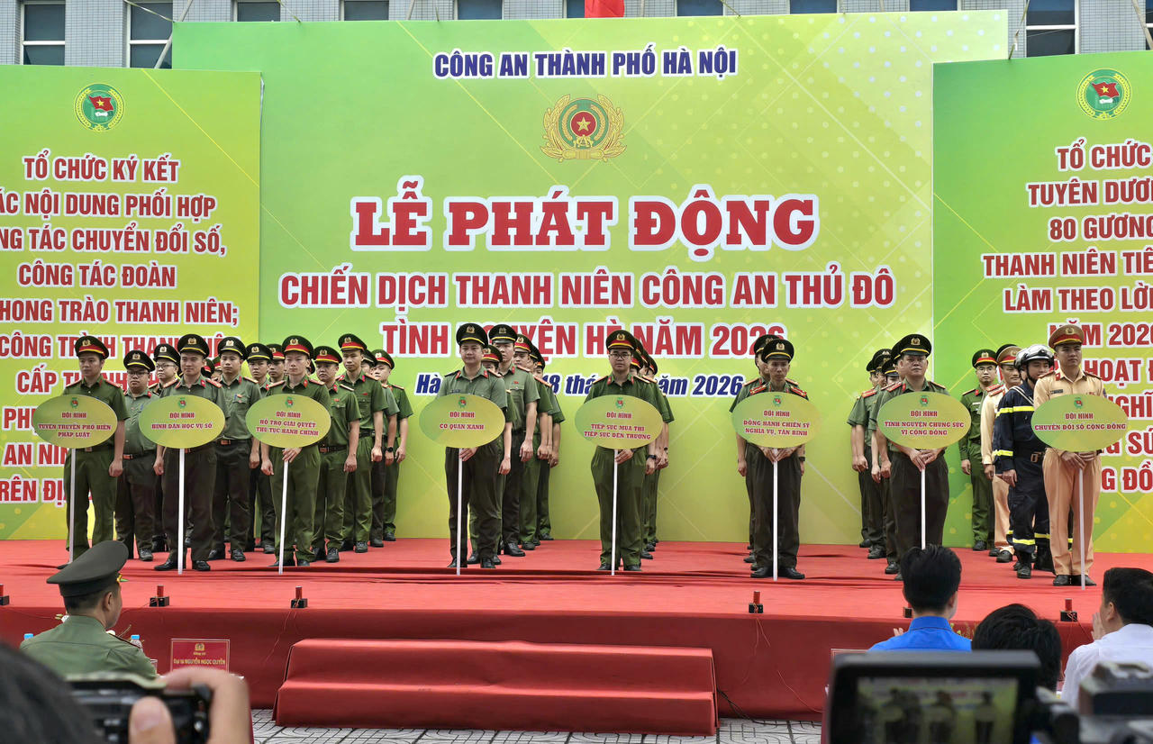 Tuổi trẻ Công an Thủ đô phát động Chiến dịch tình nguyện Hè 2026