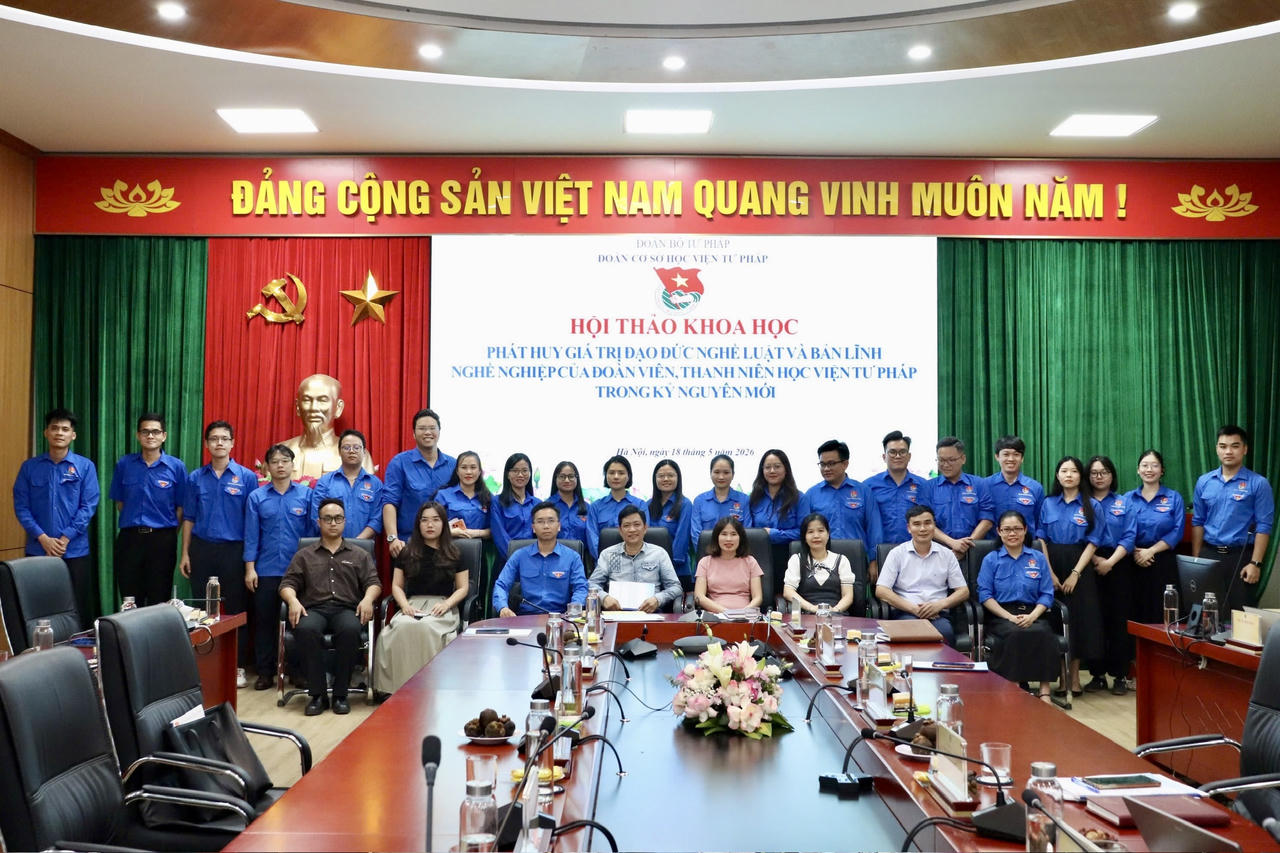 Phát huy giá trị đạo đức nghề luật và bản lĩnh nghề nghiệp của đoàn viên, thanh niên Học viện Tư pháp