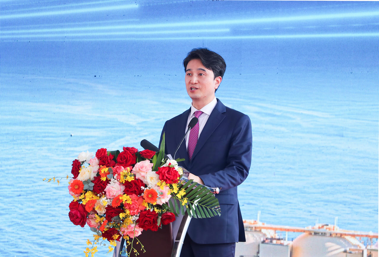Đại diện nhà đầu tư phát biểu tại buổi lễ