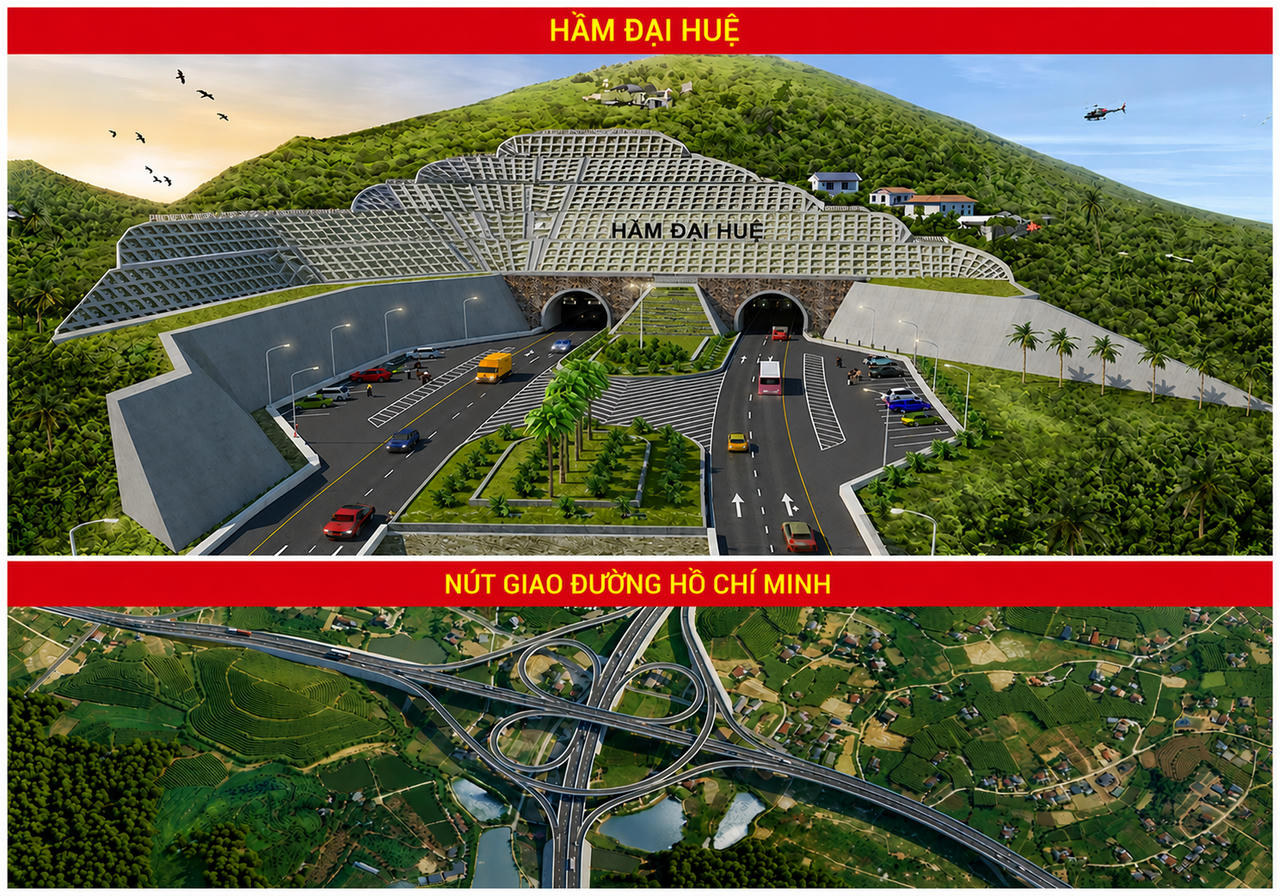 Phối cảnh Cao tốc Vinh - Thanh Thuỷ. Ảnh: BQLDA