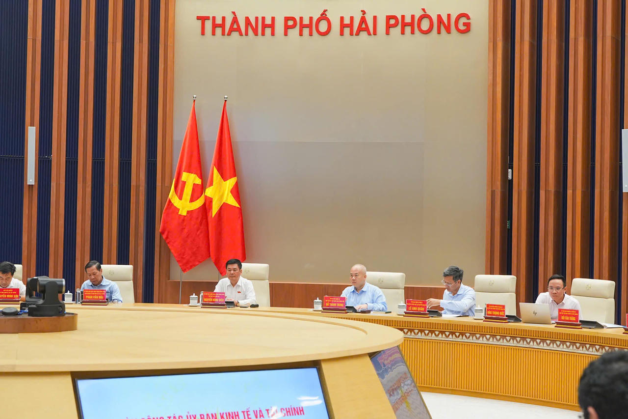 Phó Chủ tịch Quốc hội Nguyễn Hồng Diên chủ trì làm việc với UBND thành phố Hải Phòng