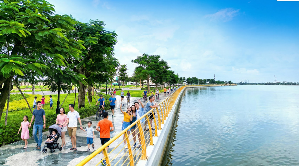 60% diện tích tại Van Phuc City dành cho mảng xanh, mặt nước.