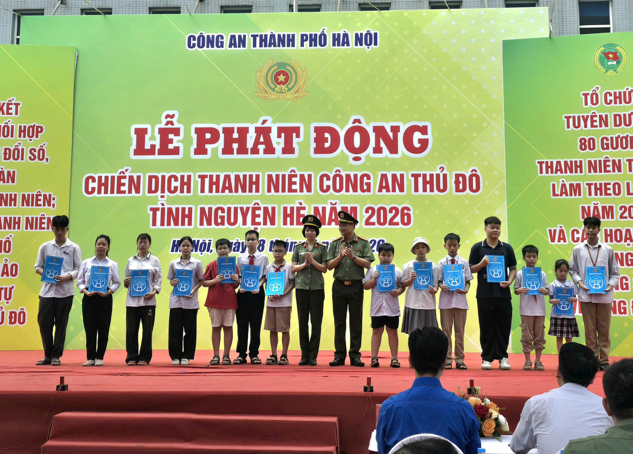Tuổi trẻ Công an Thủ đô phát động Chiến dịch tình nguyện Hè 2026