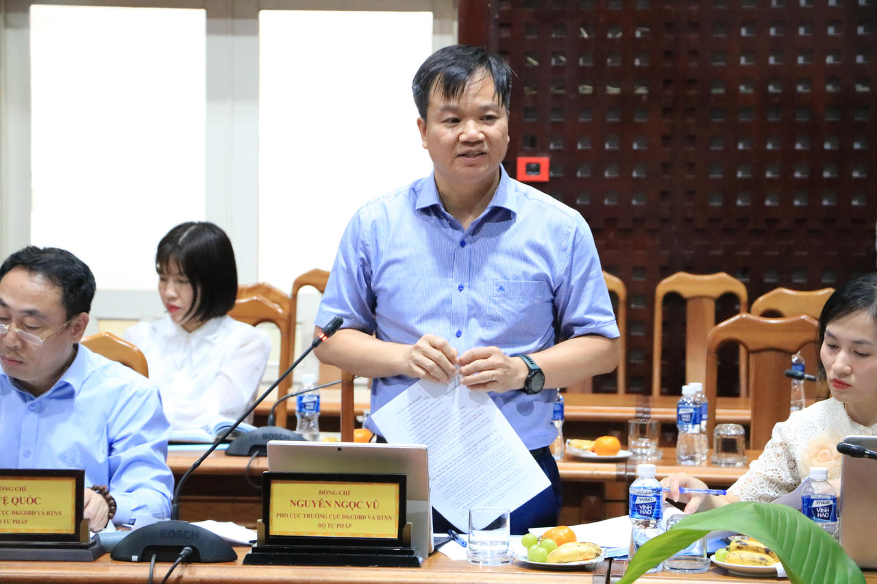 Ông Nguyễn Ngọc Vũ - Phó Cục trưởng Cục đăng ký giao dịch bảo đảm và Bồi thường nhà nước đánh giá cao tỉnh Tây Ninh trong công tác BTNN