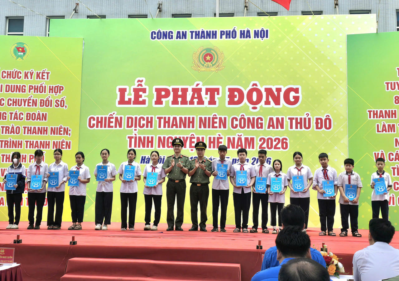 Tuổi trẻ Công an Thủ đô phát động Chiến dịch tình nguyện Hè 2026