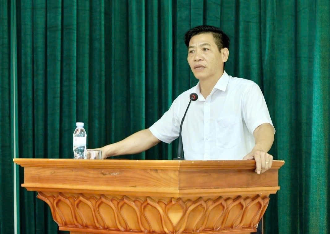 Ông&nbsp;Phạm Hoàng Tuấn, Phó Chủ tịch Thường trực UBND phường Đồ Sơn phát biểu tại hội nghị.