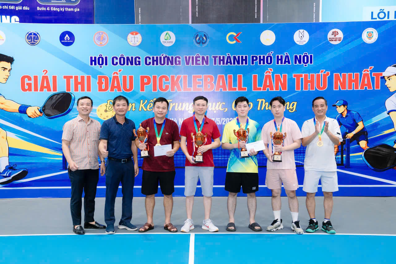 Giải Pickleball lần thứ I Hội Công chứng viên TP Hà Nội: Lan tỏa tinh thần đoàn kết, cao thượng và kết nối nghề nghiệp