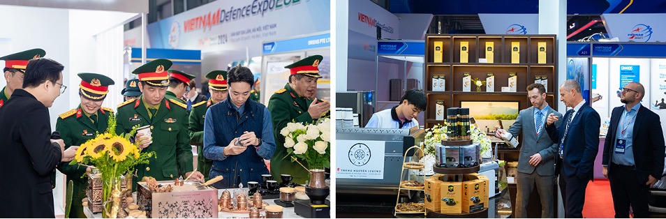 Vinh dự được chọn phục vụ Triển lãm Quốc phòng Quốc tế Việt Nam (năm 2024), Trung Nguyên Legend đã đem đến những trải nghiệm đặc biệt cho các đại biểu, quan khách về cà phê, văn hóa cà phê Việt Nam.