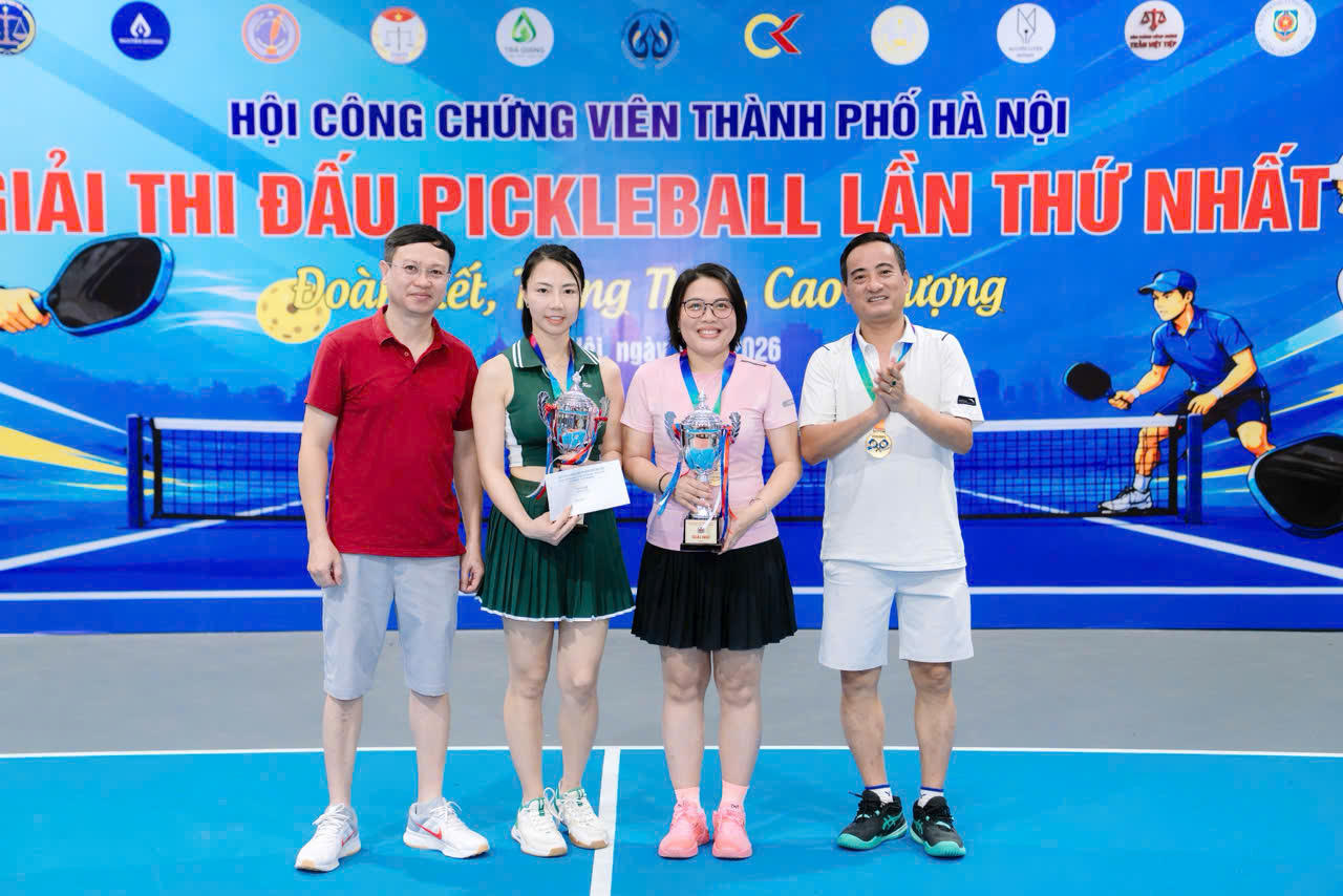 Giải Pickleball lần thứ I Hội Công chứng viên TP Hà Nội: Lan tỏa tinh thần đoàn kết, cao thượng và kết nối nghề nghiệp