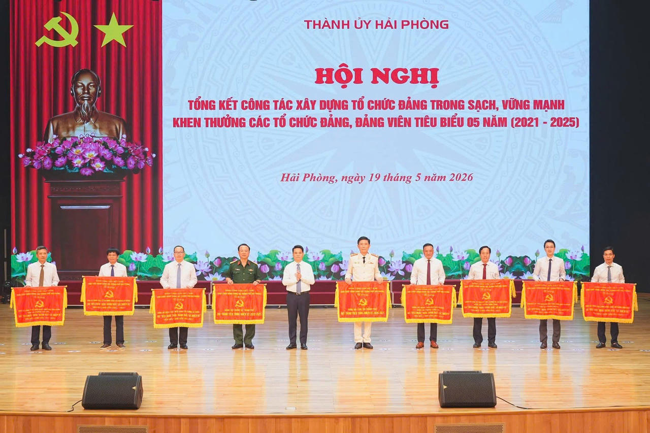 Hải Phòng biểu dương 93 tổ chức đảng, 202 đảng viên tiêu biểu giai đoạn 2021-2025