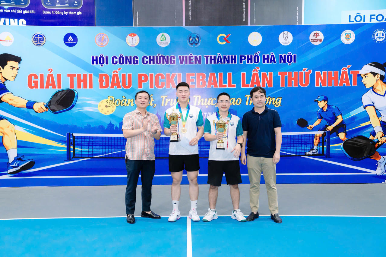 Giải Pickleball lần thứ I Hội Công chứng viên TP Hà Nội: Lan tỏa tinh thần đoàn kết, cao thượng và kết nối nghề nghiệp