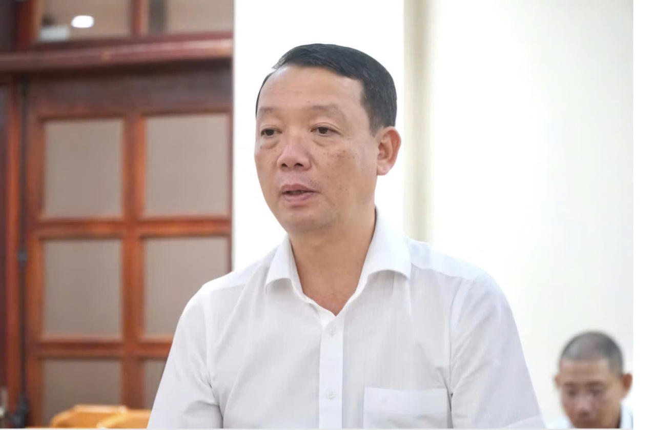 Ông Phan Thiên Định - Chủ tịch UBND tỉnh Hà Tĩnh phát biểu tại buổi làm việc