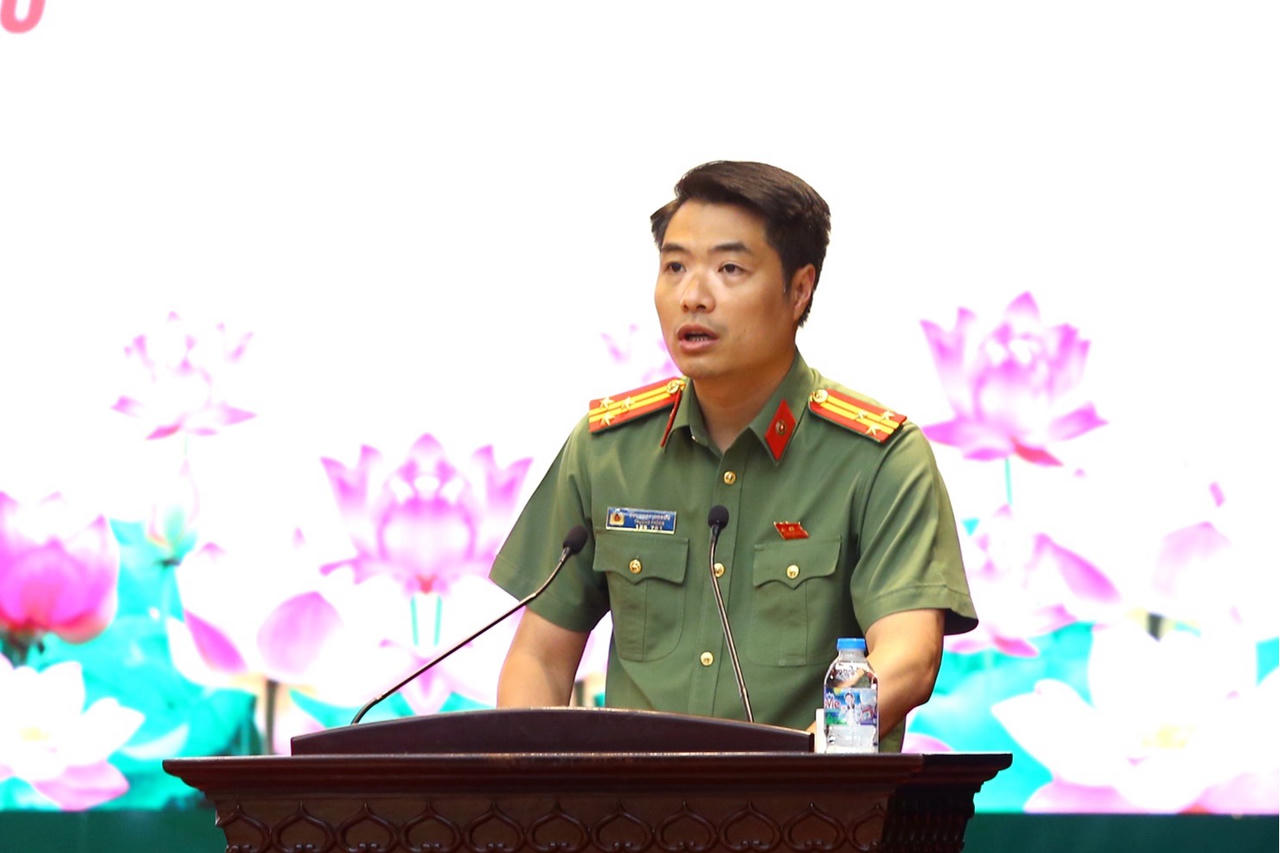 Thượng tá Bùi Nhật Quang, Trưởng phòng Tham mưu tham luận tại Hội nghị