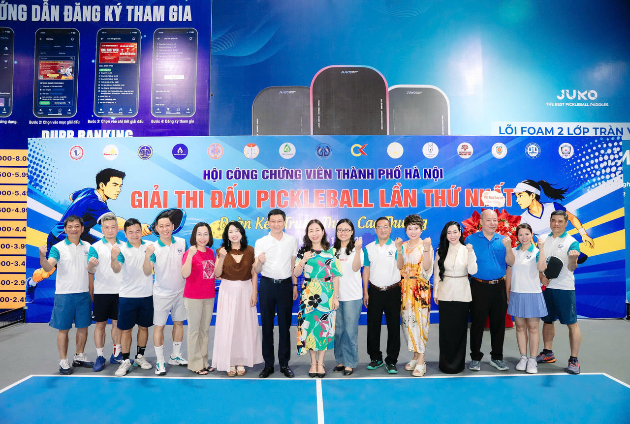 Giải Pickleball lần thứ I Hội Công chứng viên TP Hà Nội: Lan tỏa tinh thần đoàn kết, cao thượng và kết nối nghề nghiệp