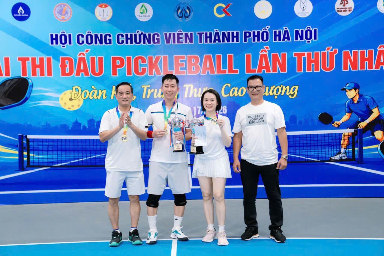 Giải Pickleball lần thứ I Hội Công chứng viên TP Hà Nội: Lan tỏa tinh thần đoàn kết, cao thượng và kết nối nghề nghiệp