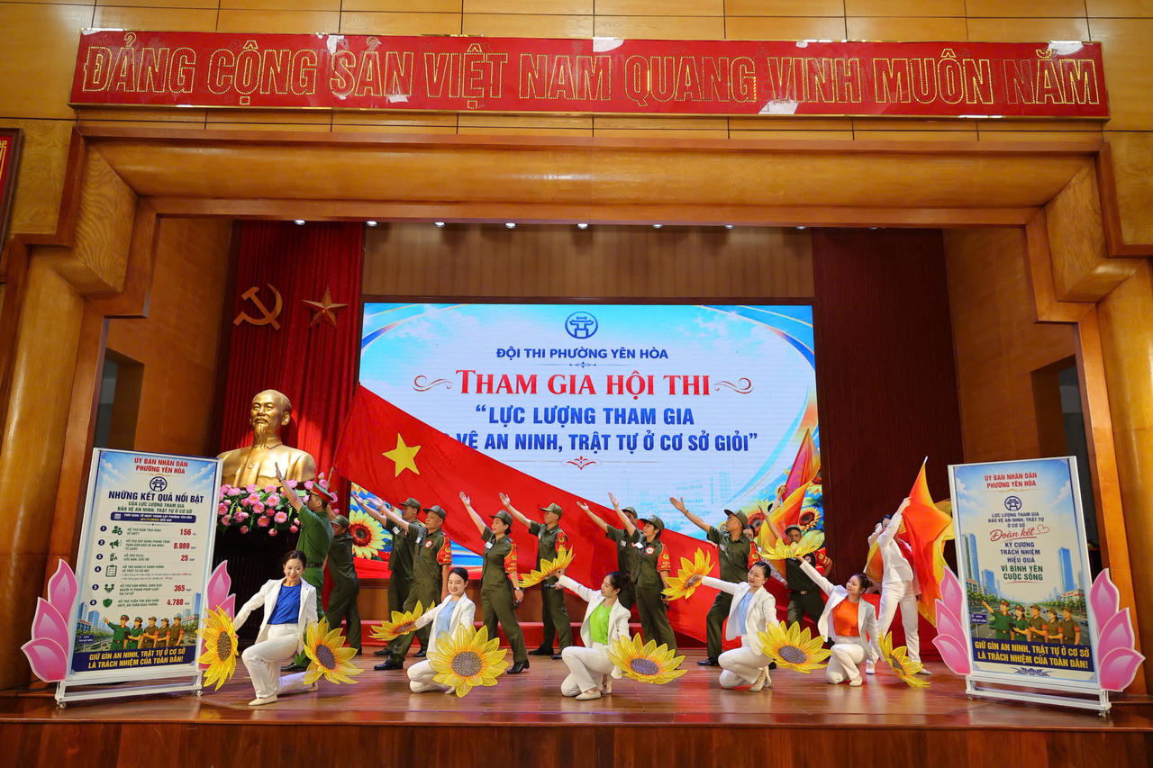 Phường Tây Hồ giành giải Nhất Hội thi lực lượng tham gia bảo vệ an ninh, trật tự ở cơ sở giỏi