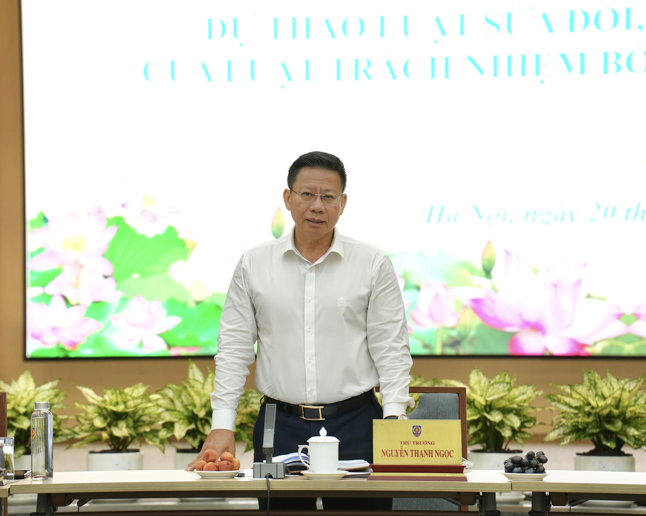 Thứ trưởng Nguyễn Thanh Ngọc phát biểu khai mạc.