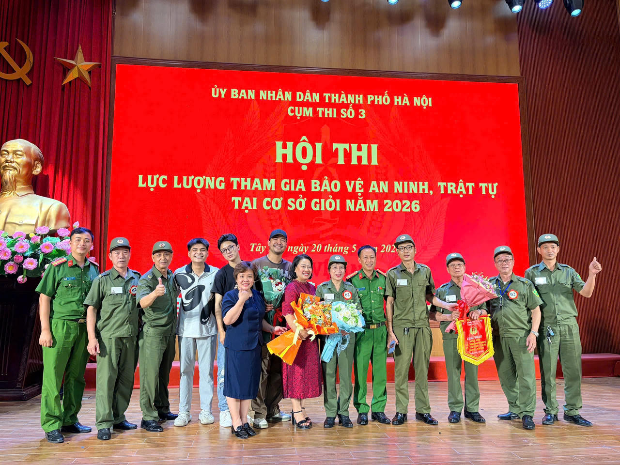 Phường Tây Hồ giành giải Nhất Hội thi lực lượng tham gia bảo vệ an ninh, trật tự ở cơ sở giỏi