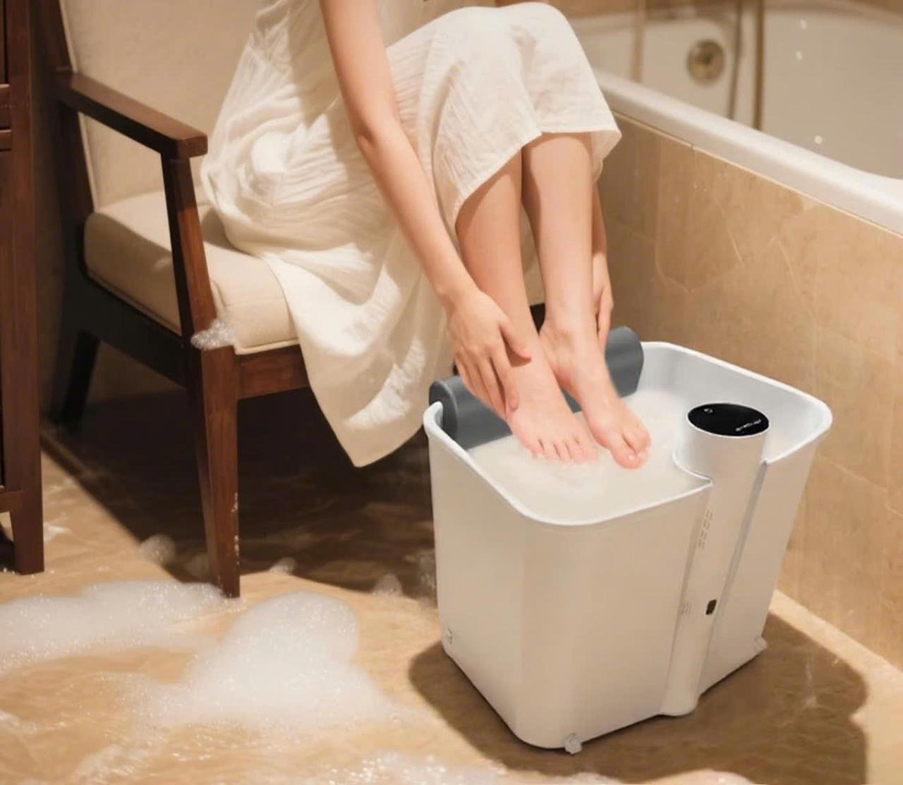 Bồn ngâm chân GO-800 là lựa chọn tuyệt vời để chăm sóc đôi chân của bạn