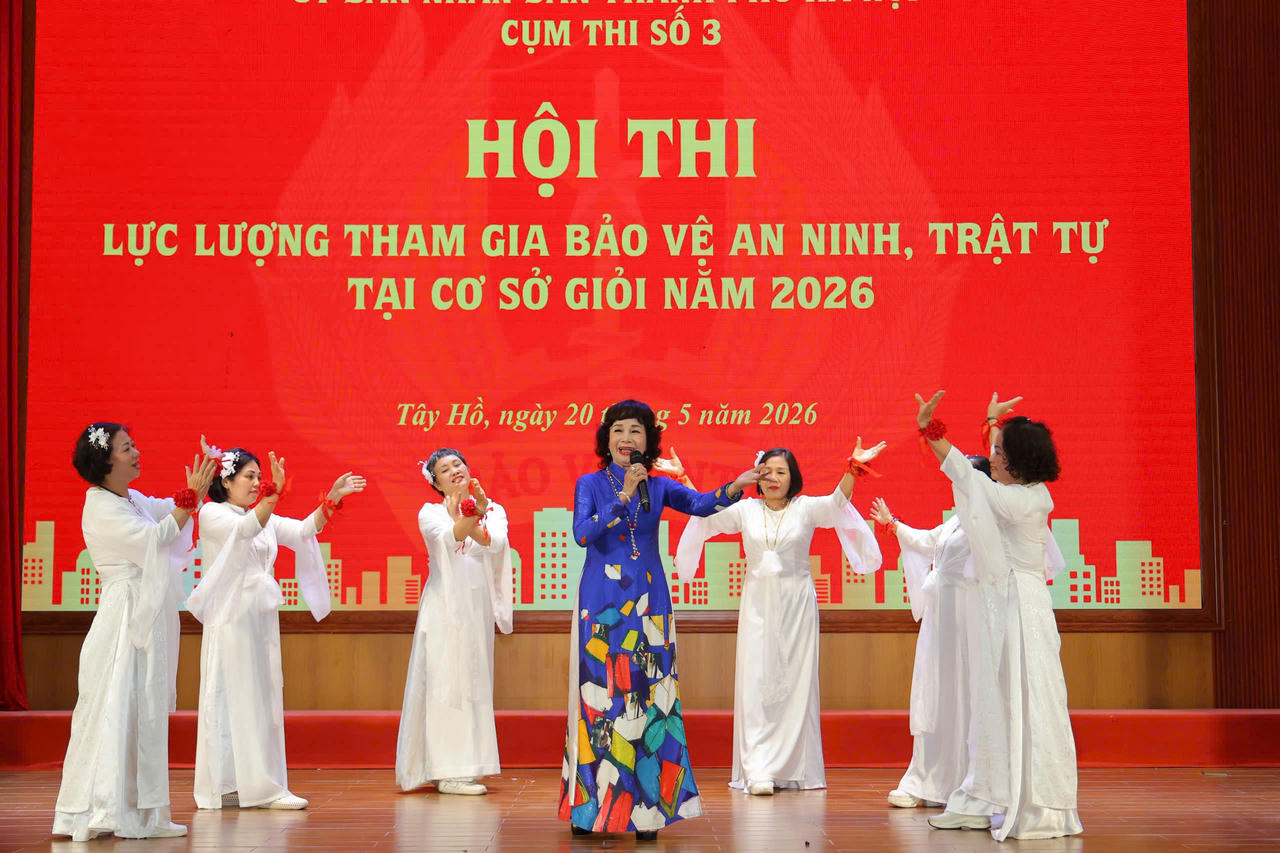 Phường Tây Hồ giành giải Nhất Hội thi lực lượng tham gia bảo vệ an ninh, trật tự ở cơ sở giỏi