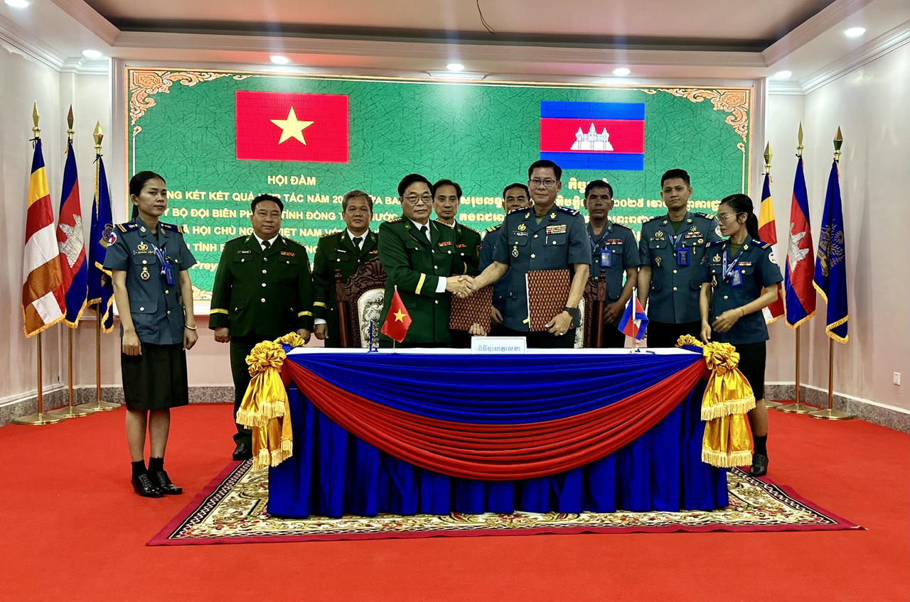 BĐBP Đồng Tháp hội đàm định kỳ với lực lượng vũ trang tỉnh Prey Veng