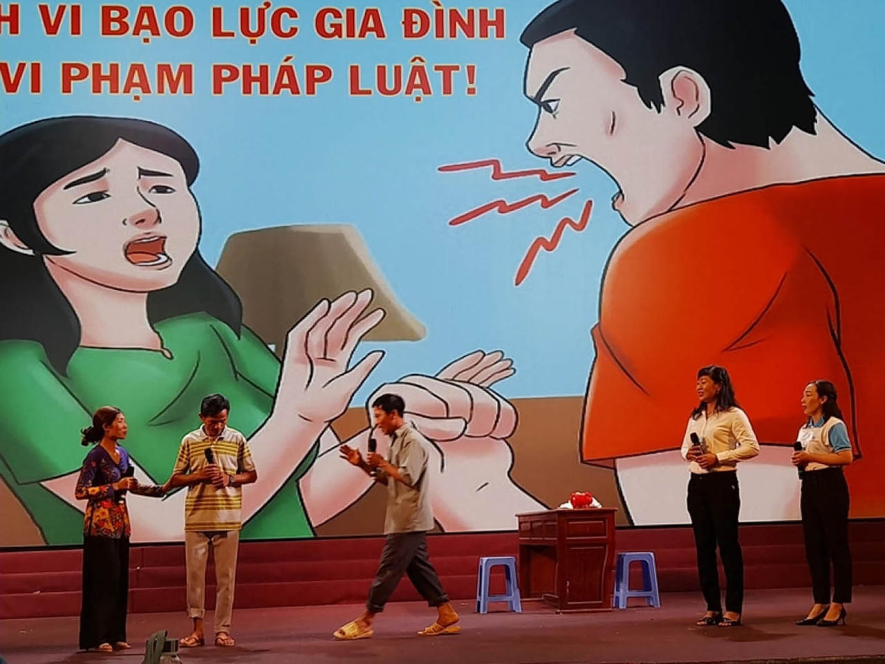 Chương trình tuyên truyền về phòng, chống bạo lực gia đình của phụ nữ thành phố Cần Thơ. (Ảnh minh họa: Hội PN Cần Thơ)