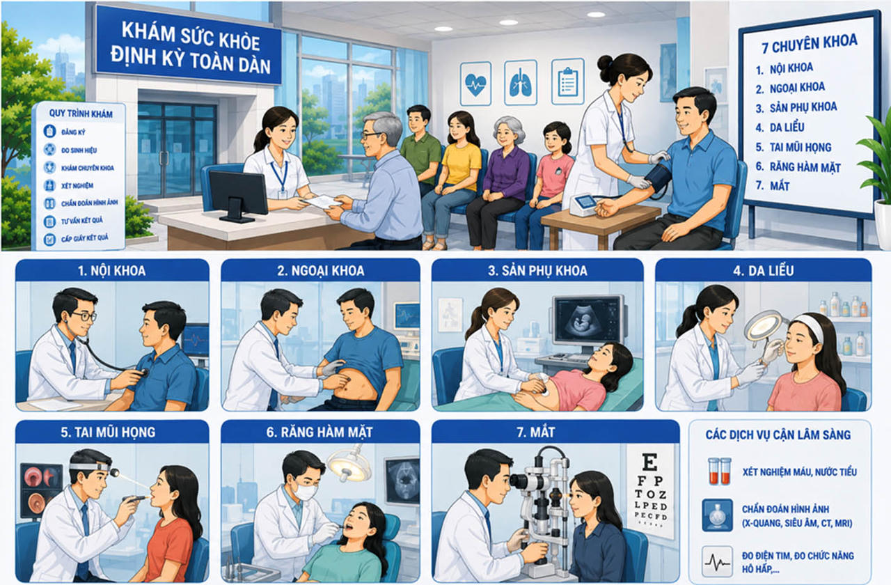 Xác định huy động toàn bộ hệ thống y tế tham gia triển khai khám sức khỏe định kỳ miễn phí tại TP HCM