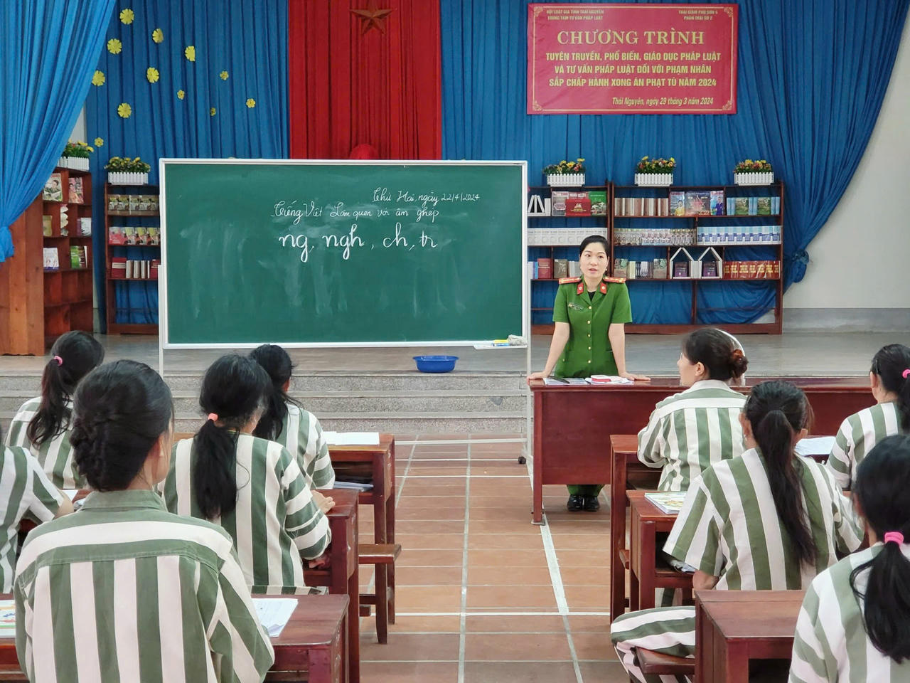 Từ 1/7, phạm nhân chưa biết chữ được học văn hóa tối thiểu 2 buổi mỗi tuần