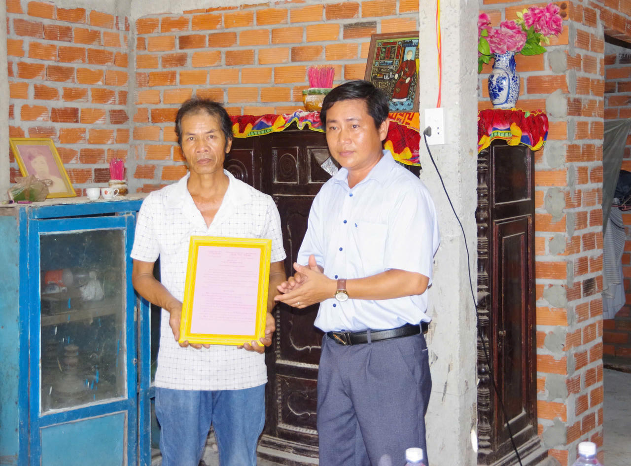 Căn nhà góp phần giúp các hộ dân ổn định cuộc sống, yên tâm lao động, phát triển kinh tế.