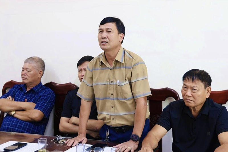 Đại diện Tổ dân phố phát biểu tại hội nghị (Ảnh: TT phường Hạp Lĩnh).