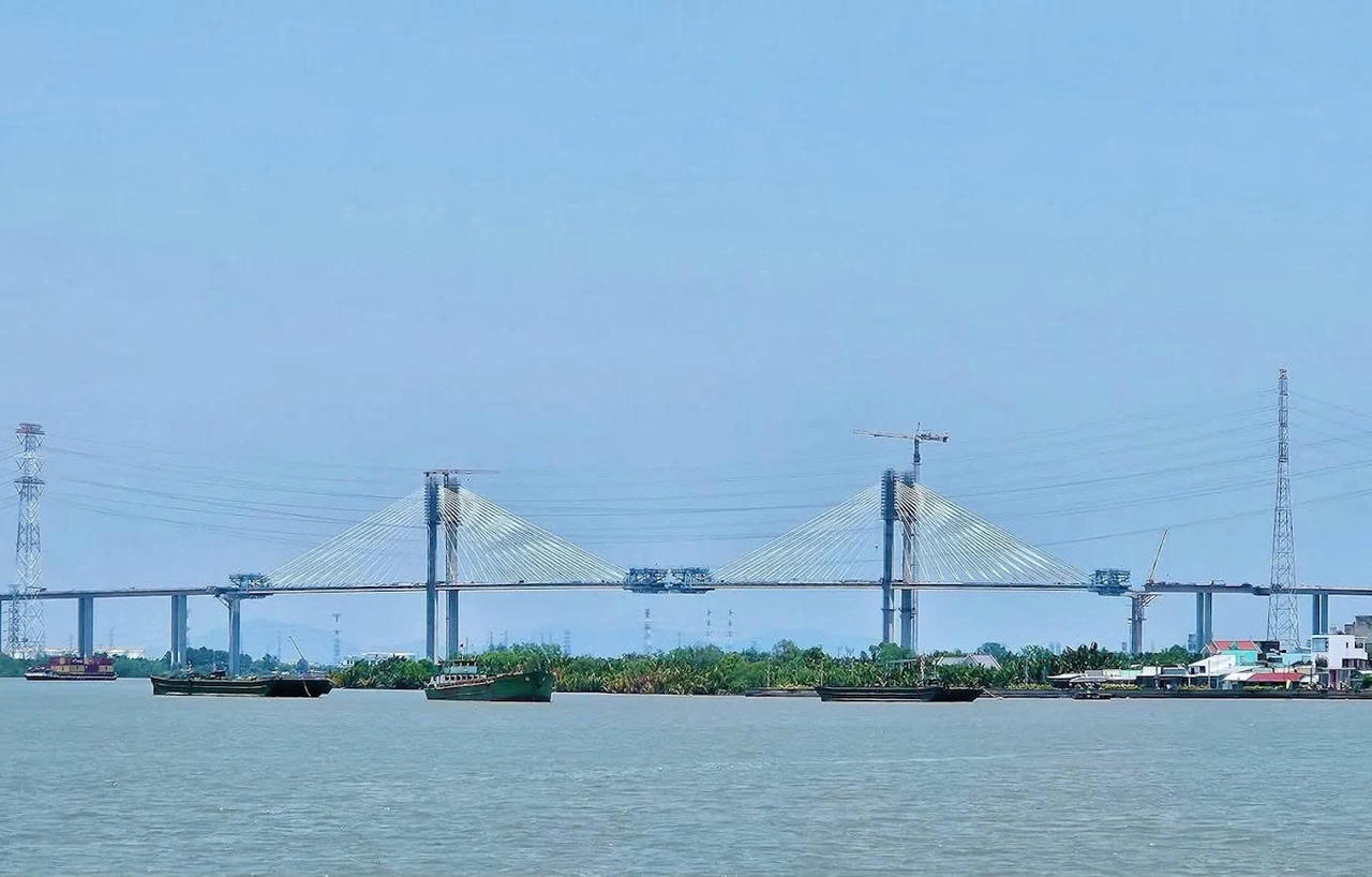 Cầu Phước Khánh trên tuyến cao tốc Bến Lức - Long Thành, nối Đồng Nai với TP HCM và khu vực phía Nam.