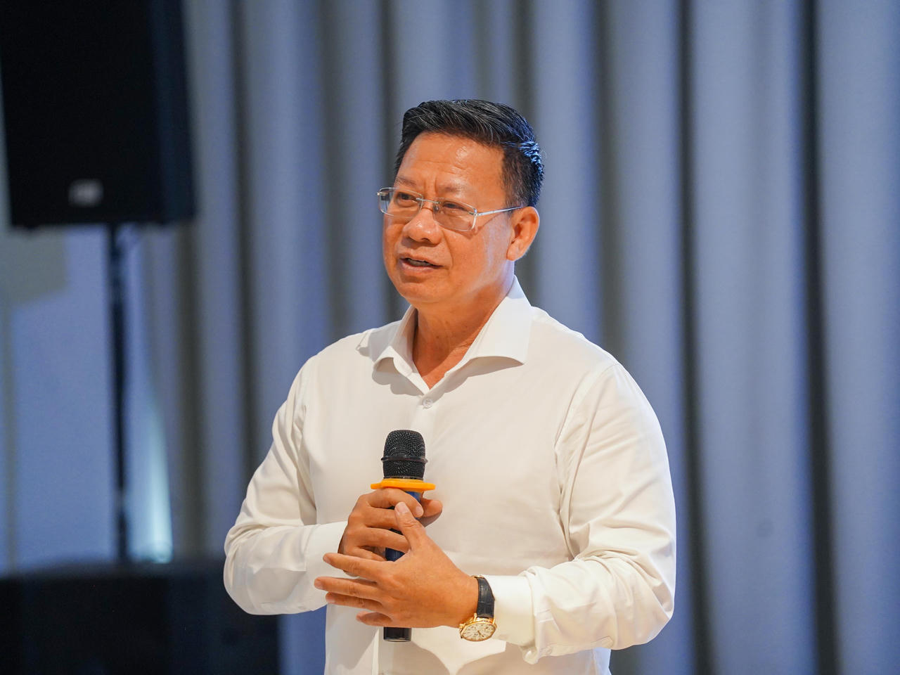 Thứ trưởng Nguyễn Thanh Ngọc phát biểu.
